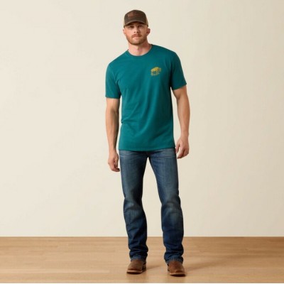 ARIAT - T-Shirt Bison Wander Flag