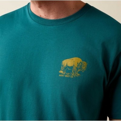 ARIAT - T-Shirt Bison Wander Flag