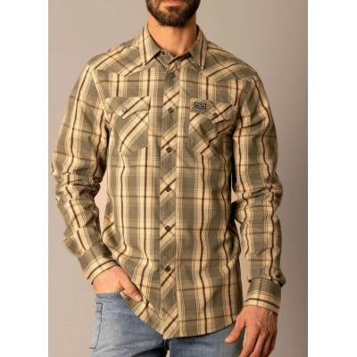 KIMES RANCH - Chemise Frank - Vert Armée