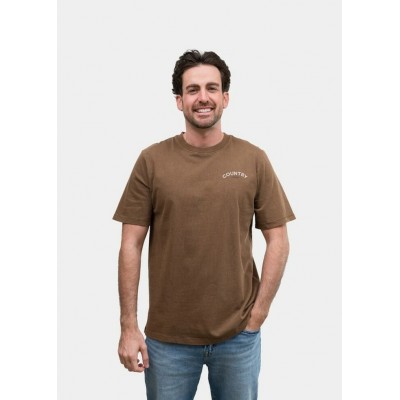 COUNTRY LIBERTY - T-Shirt Unisexe Washed Brown Saddle Bronc