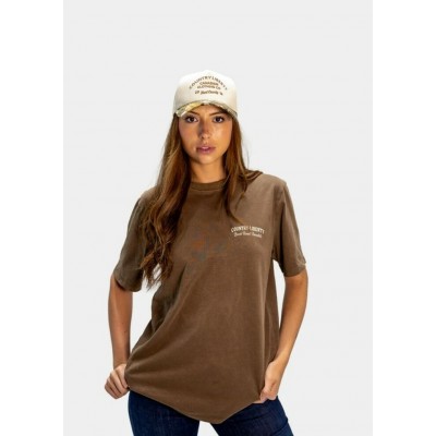 COUNTRY LIBERTY - T-Shirt Unisexe Washed Brown Backroad Bandits