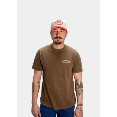COUNTRY LIBERTY - T-Shirt Unisexe Washed Brown Backroad Bandits