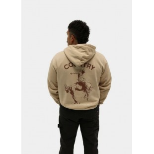COUNTRY LIBERTY - Hoodie Unisexe Light Brown...