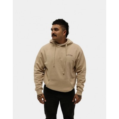 COUNTRY LIBERTY - Hoodie Unisexe Light Brown Saddle