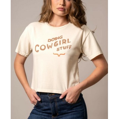 KIMES RANCH - T-Shirt Doing Cowgirl Stuff - Ivoire