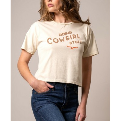 KIMES RANCH - T-Shirt Doing Cowgirl Stuff - Ivoire