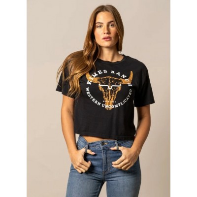 KIMES RANCH - T-Shirt Bison Skull - Noir
