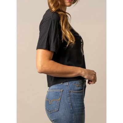 KIMES RANCH - T-Shirt Bison Skull - Noir