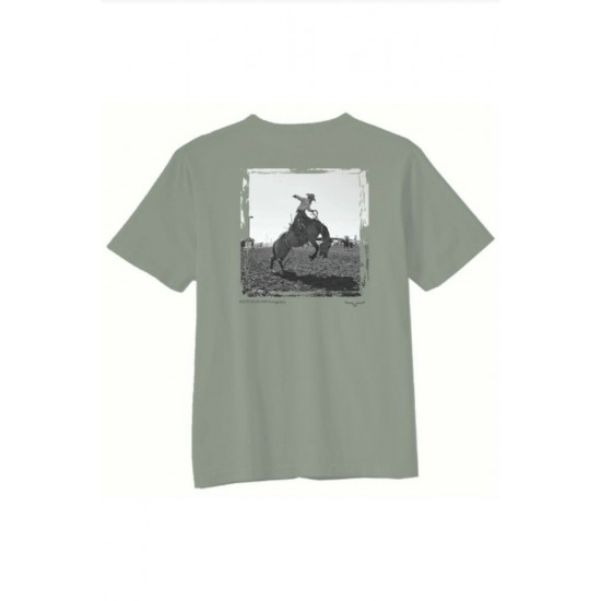 KIMES RANCH - T-Shirt SS Bronc Ride - Sage