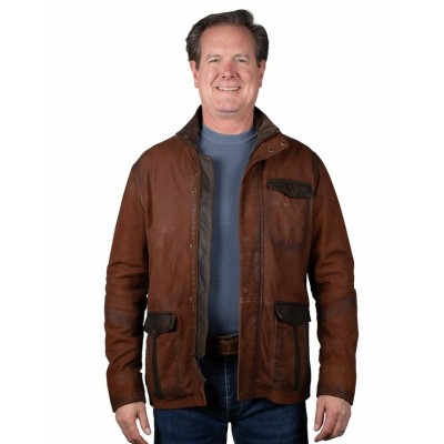 SCULLY - Manteau pour Homme - Agneau Brun