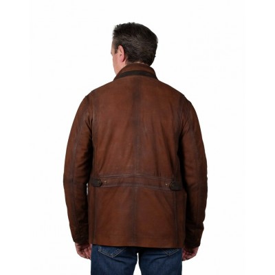 SCULLY - Manteau pour Homme - Agneau Brun