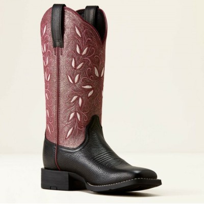 ARIAT - Bottes Round Up Holly - Obsidian Fairy Berry 
