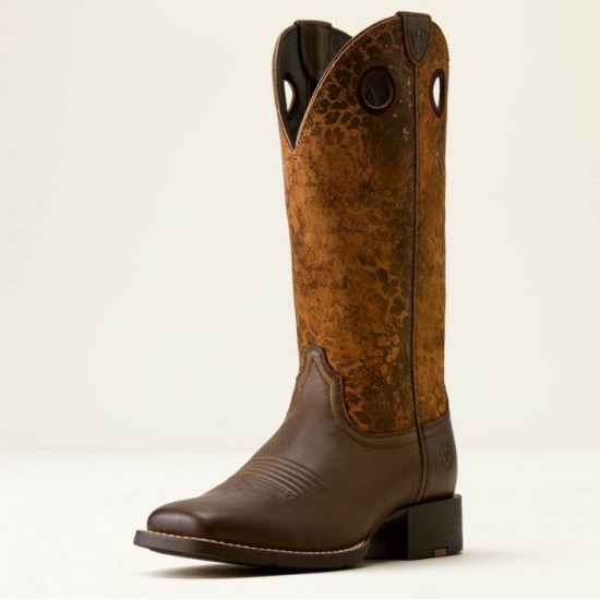 ARIAT - Bottes Round Up Ryder - Dark Cacao Leopard