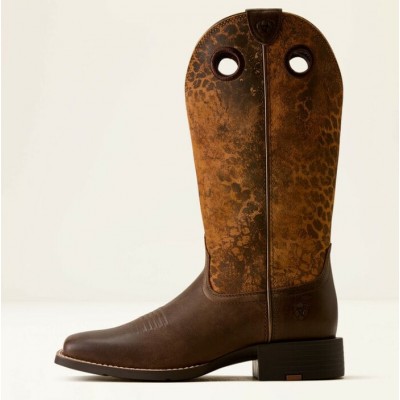 ARIAT - Bottes Round Up Ryder - Dark Cacao Leopard