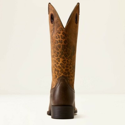 ARIAT - Bottes Round Up Ryder - Dark Cacao Leopard