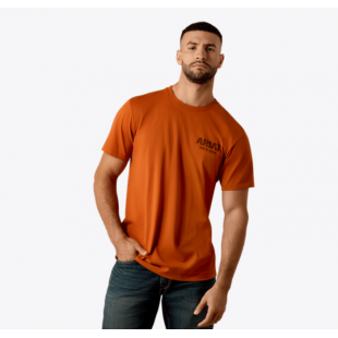 ARIAT - T-shirt Tough As Leather - Brun Bombay