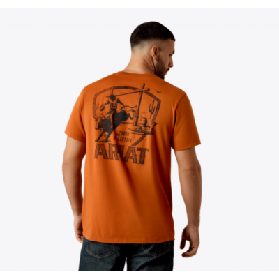 ARIAT - T-shirt Tough As Leather - Brun Bombay