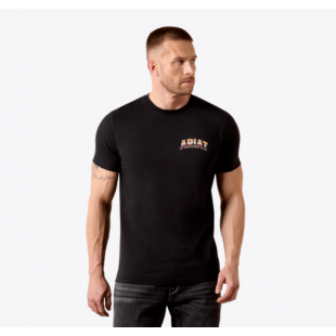 ARIAT - T-shirt Country Rock - Noir