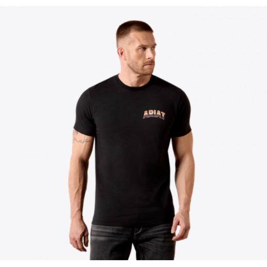 ARIAT - T-shirt Country Rock - Noir