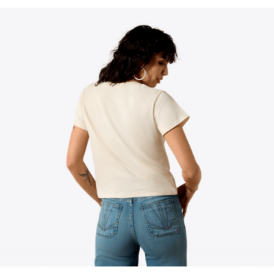 ARIAT - T-shirt One in the West - Naturel