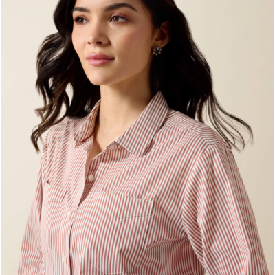 ARIAT - Chemise Everything Shirt - Burnt Henna Stripe