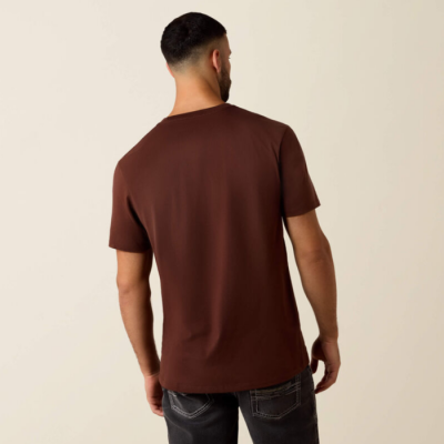 ARIAT - T-shirt Desert Skull - Deep Mahogany