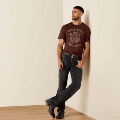 ARIAT - T-shirt Desert Skull - Deep Mahogany