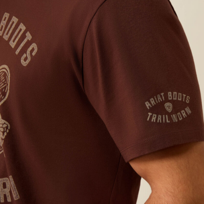 ARIAT - T-shirt Desert Skull - Deep Mahogany