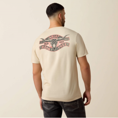 ARIAT - T-shirt Steer Freedom - Naturel