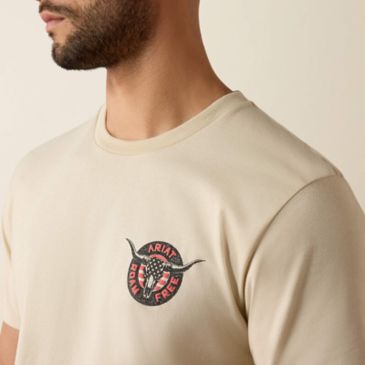 ARIAT - T-shirt Steer Freedom - Naturel