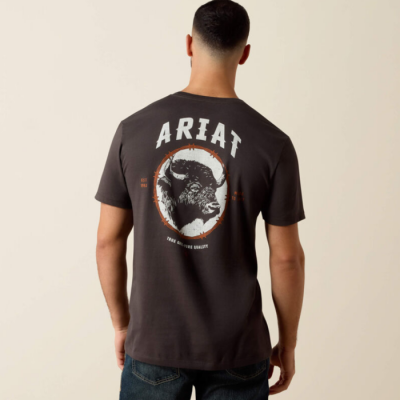 ARIAT - T-shirt Bison Brother - Noir Vintage