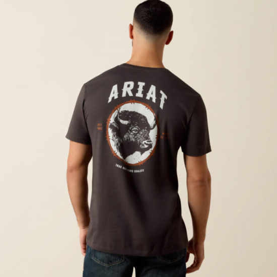 ARIAT - T-shirt Bison Brother - Noir Vintage