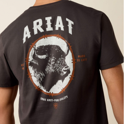 ARIAT - T-shirt Bison Brother - Noir Vintage