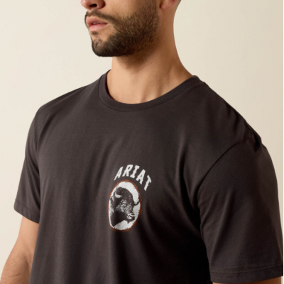 ARIAT - T-shirt Bison Brother - Noir Vintage