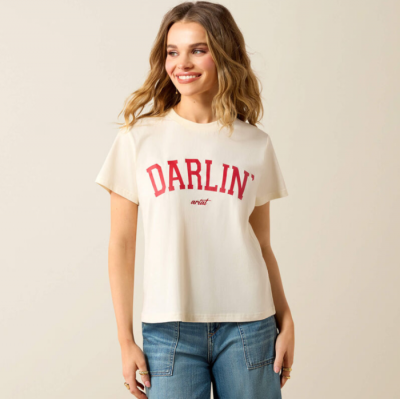 ARIAT - T-shirt Collegiate Darlin - Crème