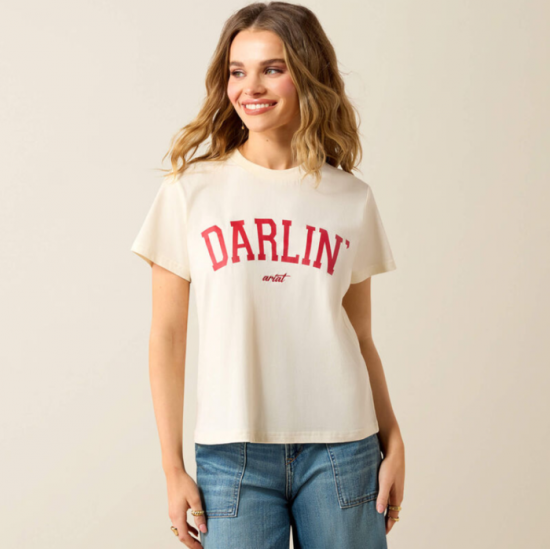 ARIAT - T-shirt Collegiate Darlin - Crème