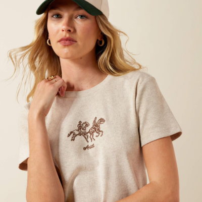 ARIAT - T-shirt Pony Club - Oatmeal