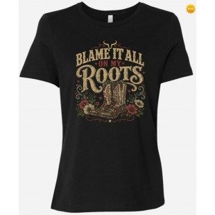 RANCH BRAND - T-Shirt Femme Roots - noir