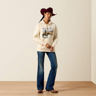 ARIAT - Hoodie Wish You Were Here - Parchemin