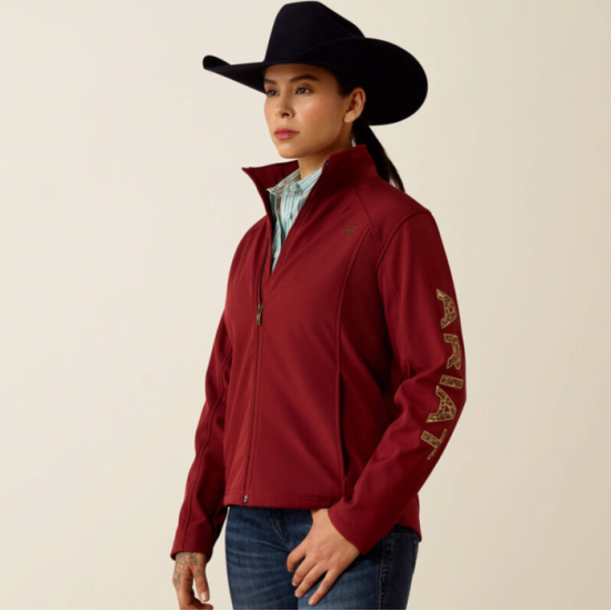 ARIAT - Veste Logo Softshell - Syrah
