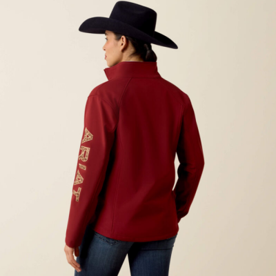 ARIAT - Veste Logo Softshell - Syrah
