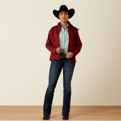 ARIAT - Veste Logo Softshell - Syrah