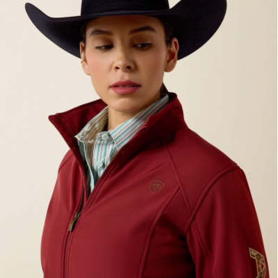 ARIAT - Veste Logo Softshell - Syrah