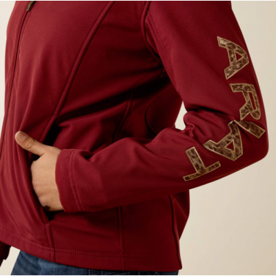 ARIAT - Veste Logo Softshell - Syrah