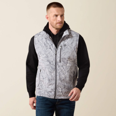 ARIAT - Veste Logo Softshell - Camo Print Gris
