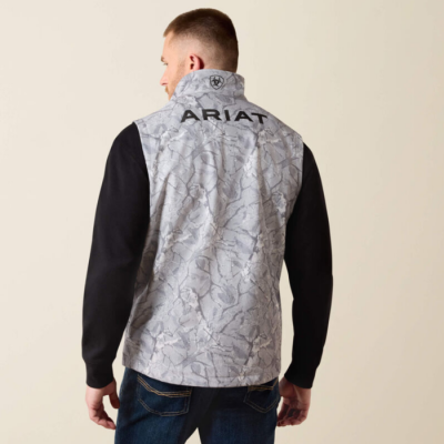 ARIAT - Veste Logo Softshell - Camo Print Gris