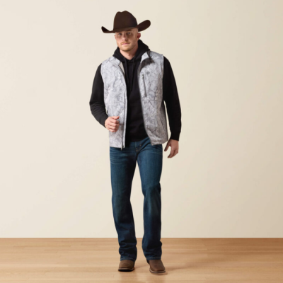 ARIAT - Veste Logo Softshell - Camo Print Gris
