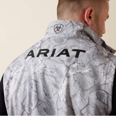 ARIAT - Veste Logo Softshell - Camo Print Gris