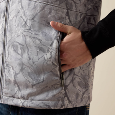ARIAT - Veste Logo Softshell - Camo Print Gris