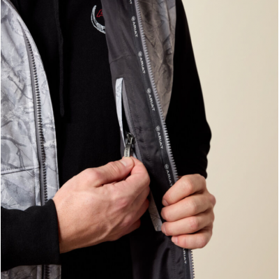 ARIAT - Veste Logo Softshell - Camo Print Gris